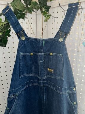 Vintage OshKosh B’Gosh Sanforized Overalls Vestbak USA Union Made W/Talon Zipper